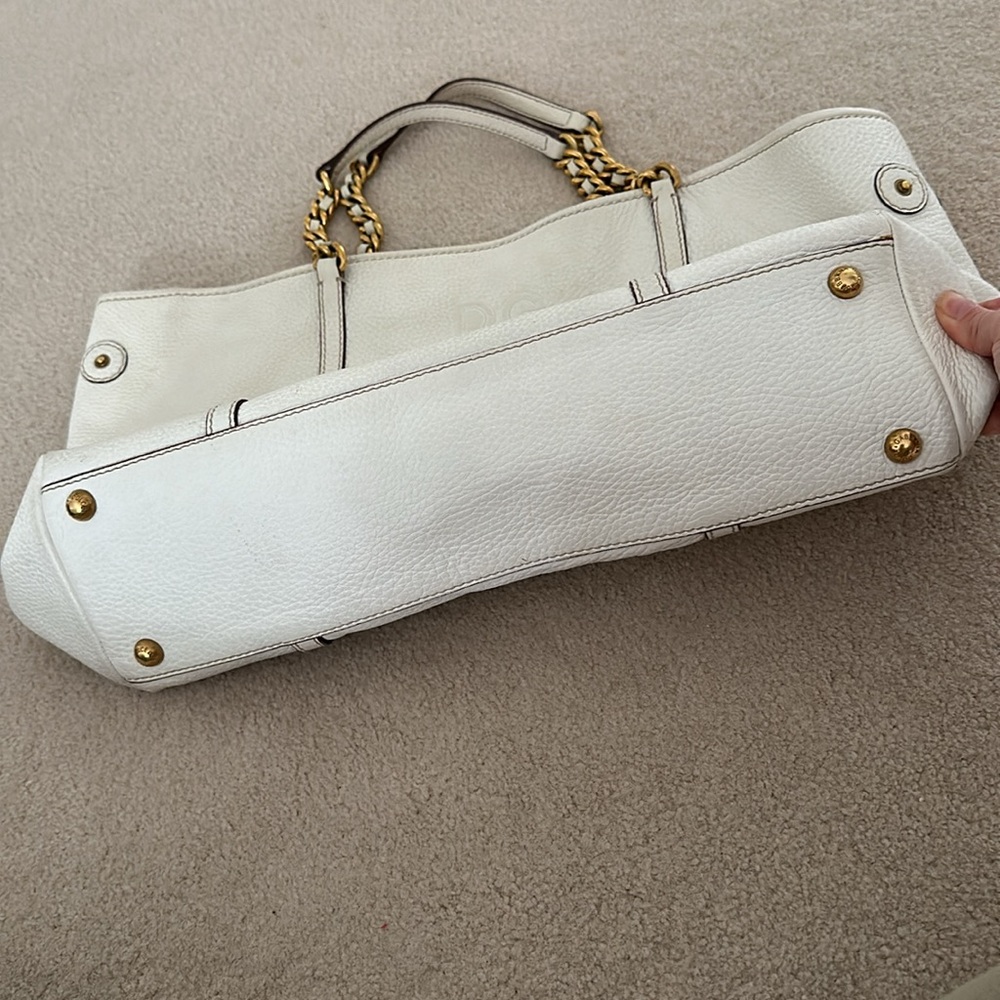 Dolce & Gabbana White Leather Tote - Picture 6 of 9